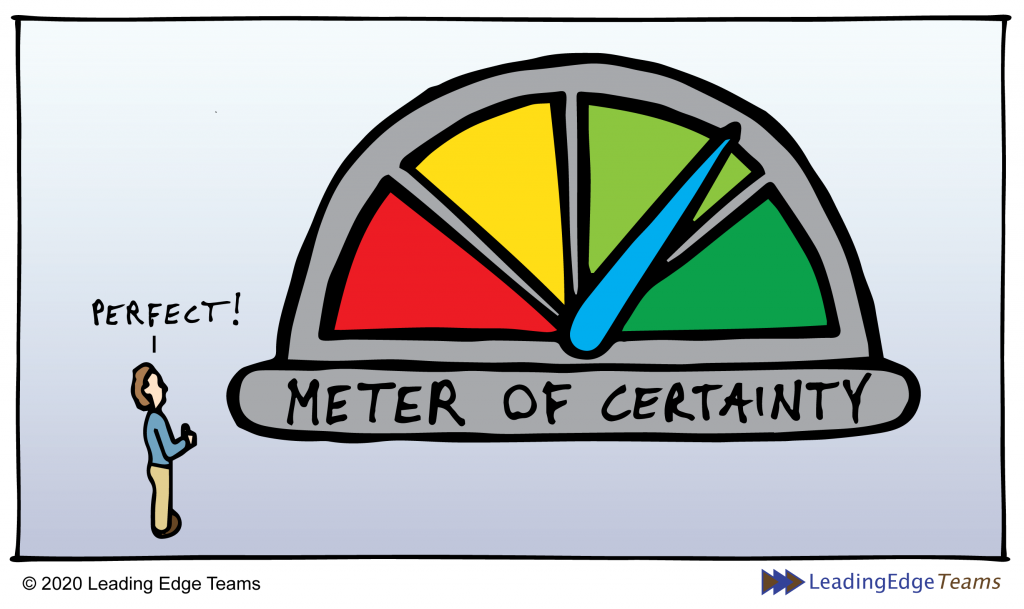 Meter of Certainty - Leading Edge Teams